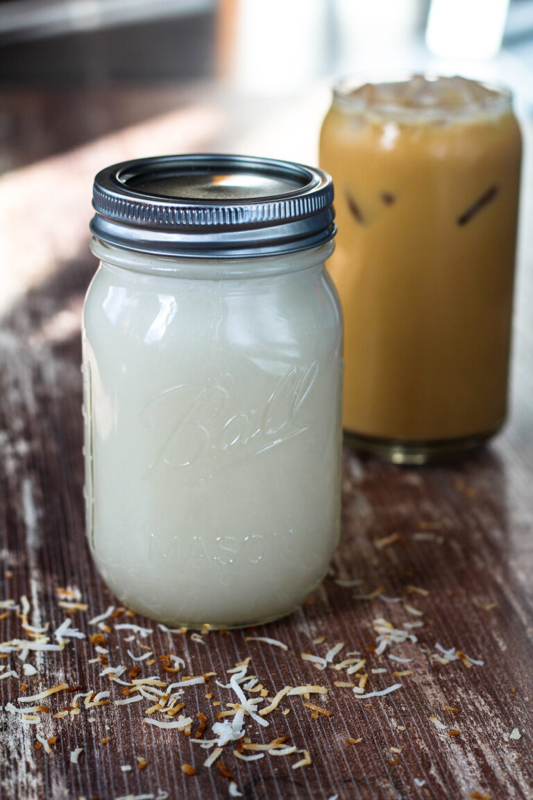 Homemade Coconut Syrup for Lattes