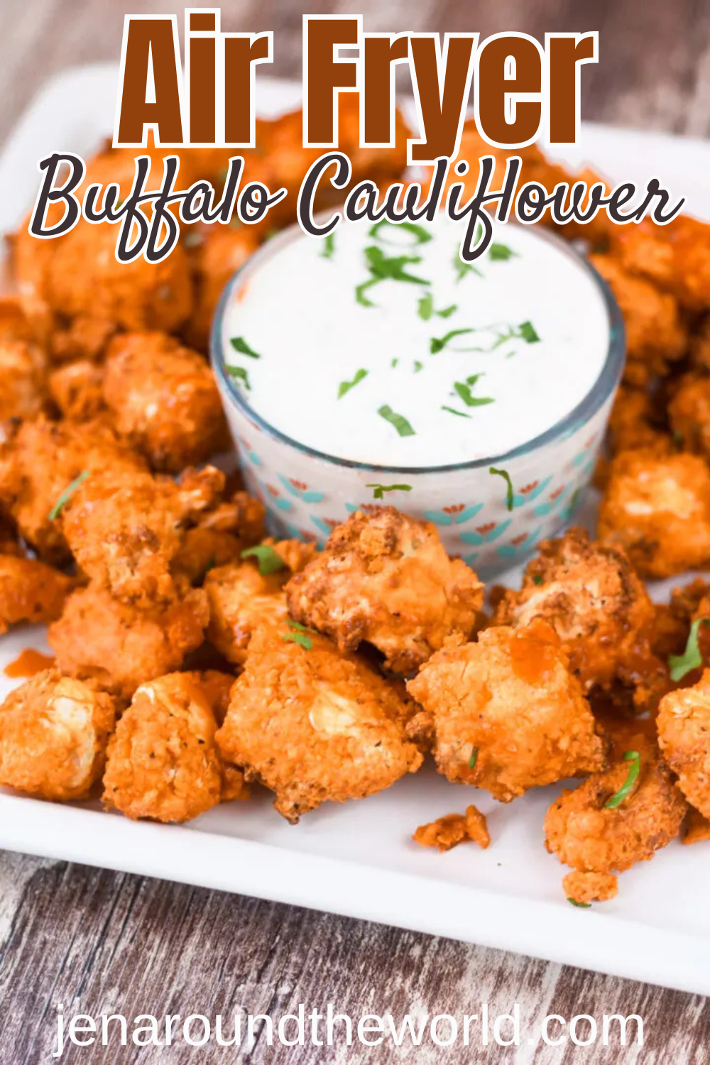air fryer buffalo cauliflower