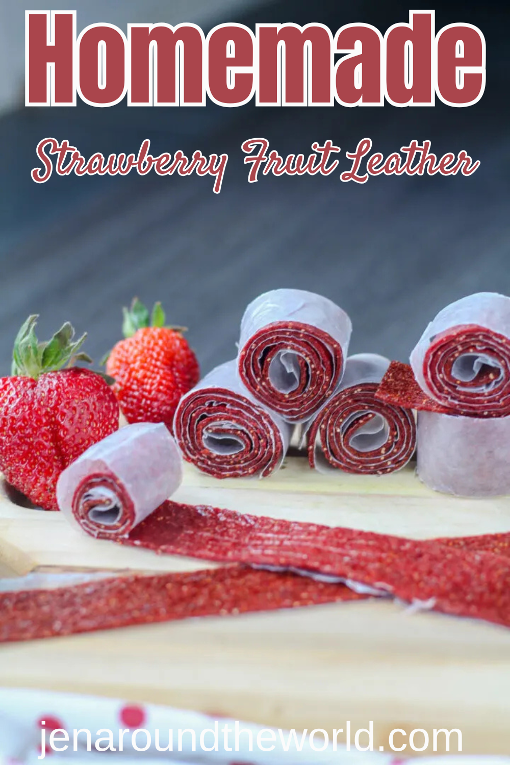 homemade strawberry fruit leather