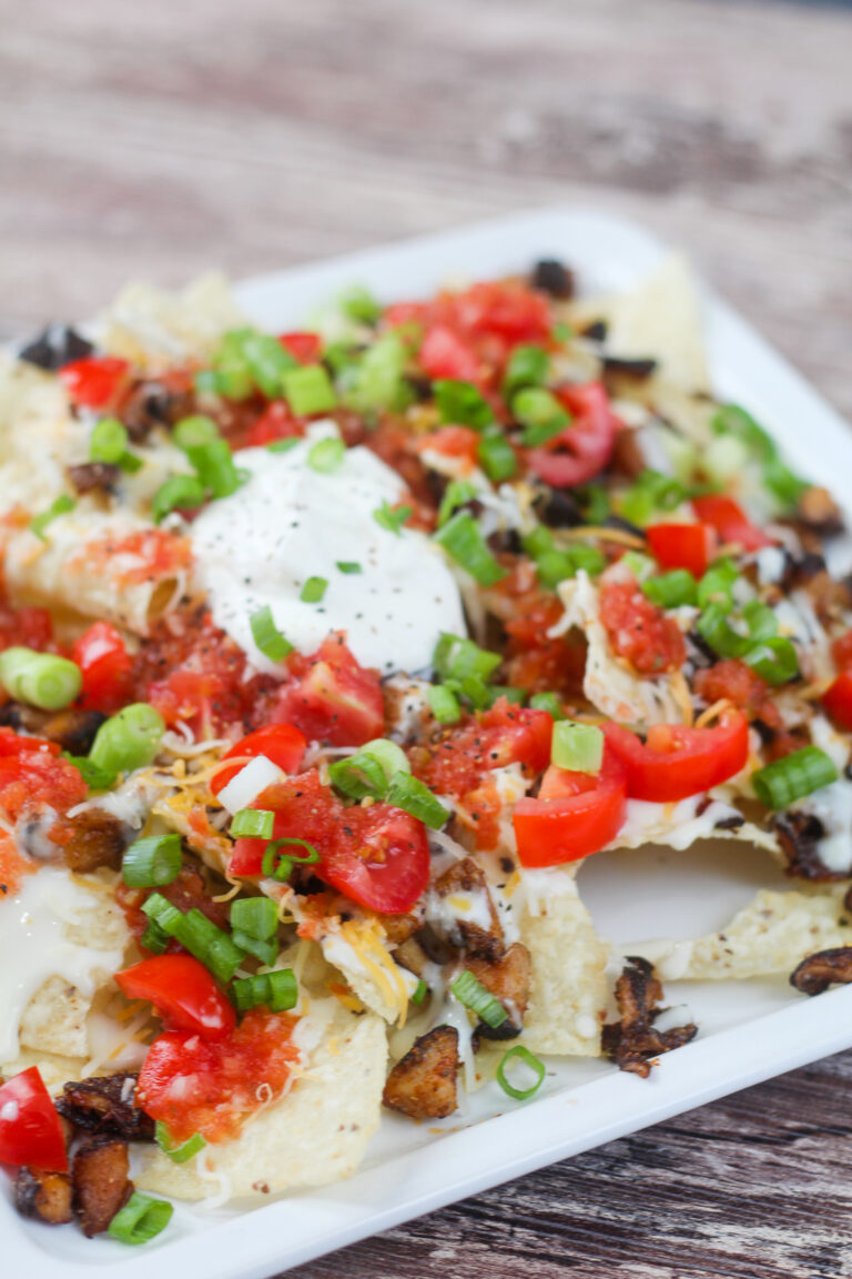 Shitake Mushroom Sheet Pan Nachos
