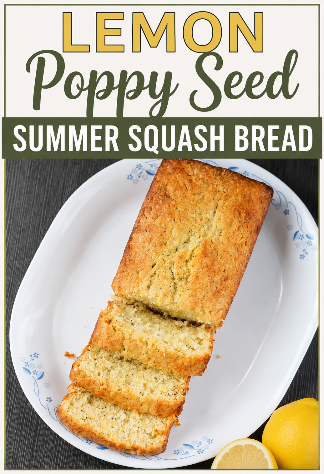 lemon poppyseed summer squash bread