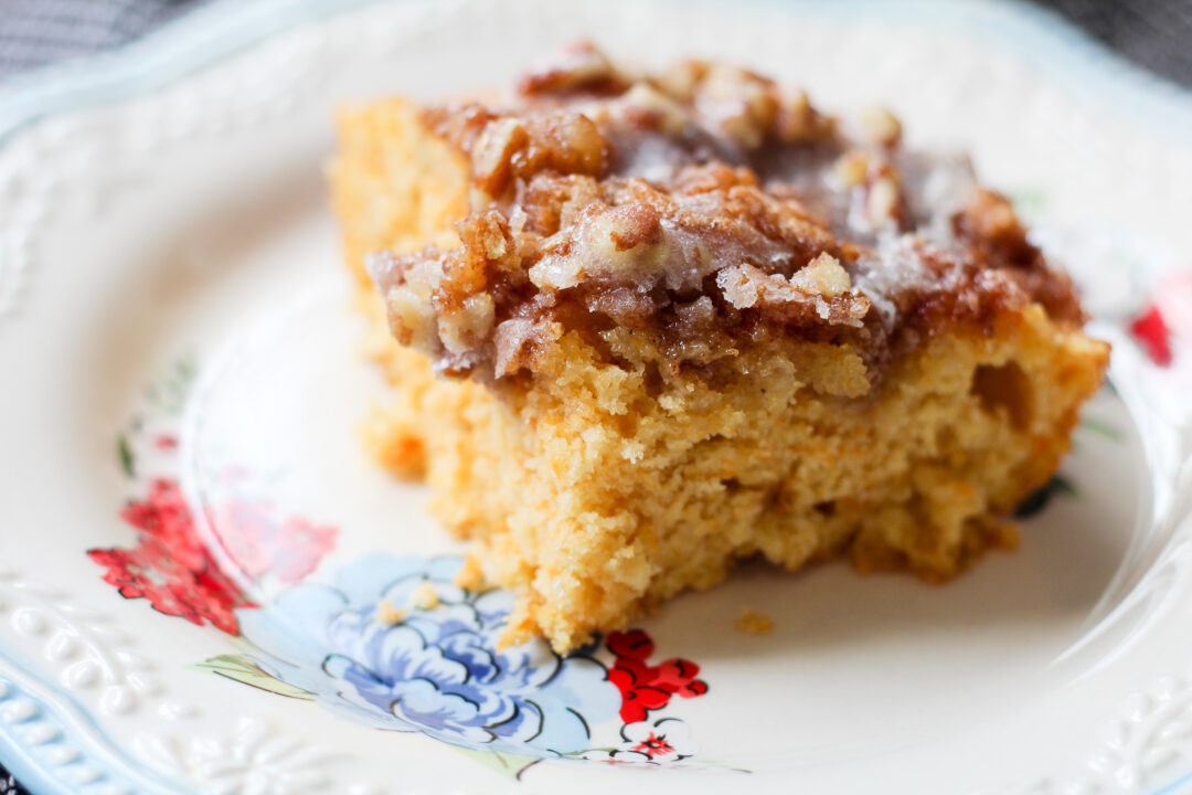 Sweet Potato Cinnamon Roll Cake - Jen Around the World