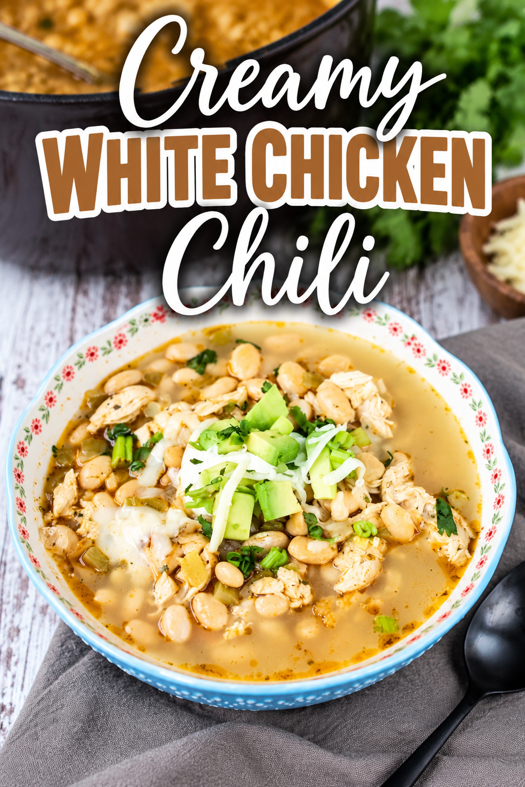 creamy white chicken chili
