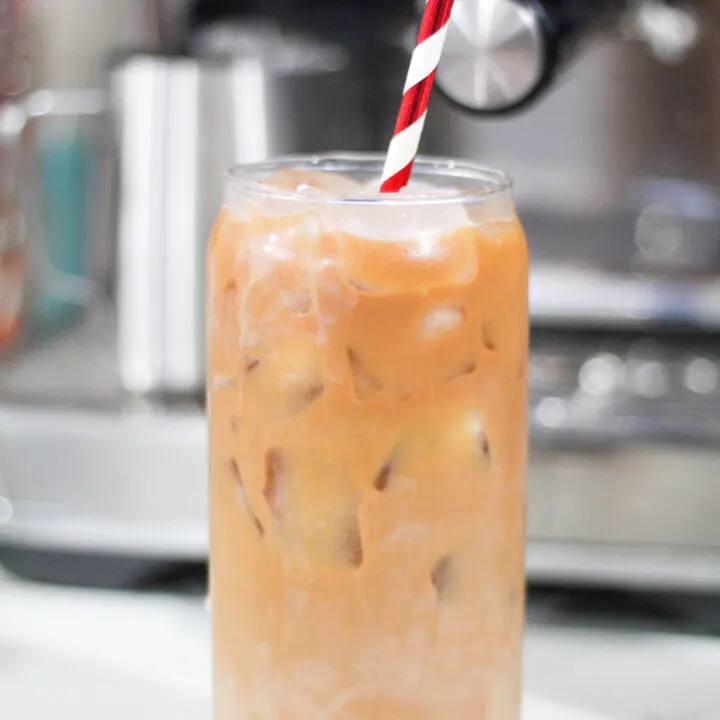 Raspberry and White Chocolate Iced Latte