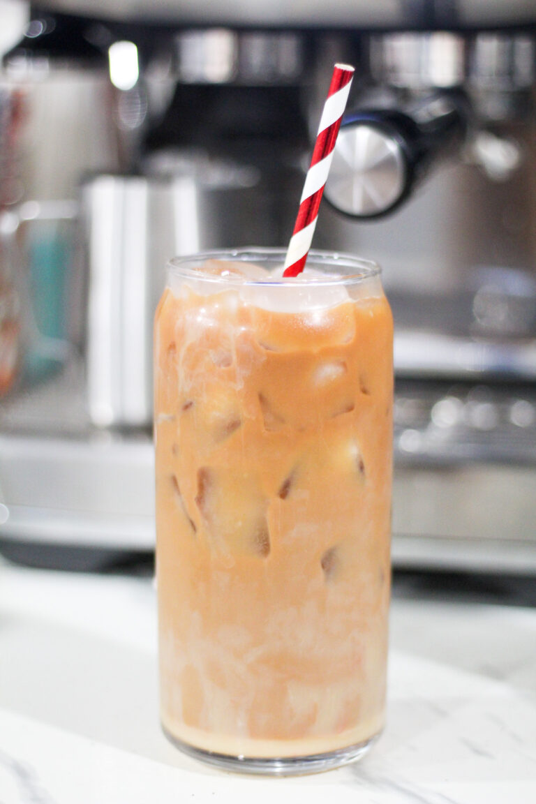 Raspberry and White Chocolate Iced Latte