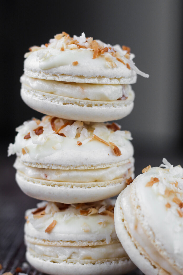 Coconut Lime Macarons