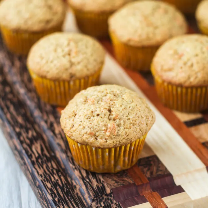 Easy Fluffy Carrot Cake Muffins