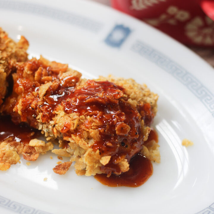 Sweet and Spicy Oven Fried Chicken