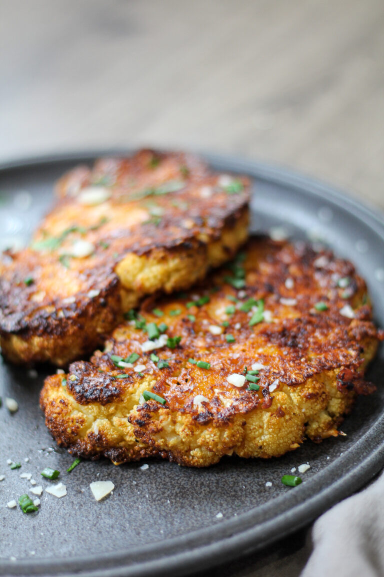 Air Fryer Roasted Cauliflower Steaks