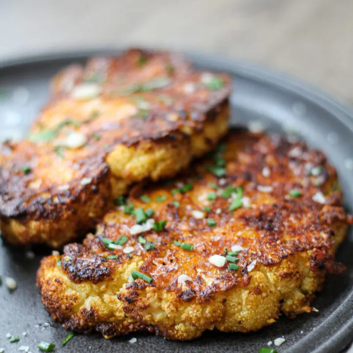 Air Fryer Roasted Cauliflower Steaks