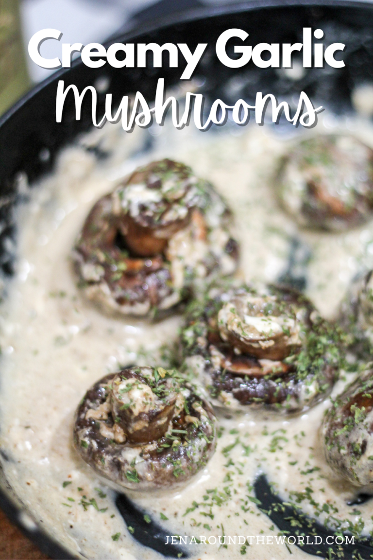creamy garlic mushrooms