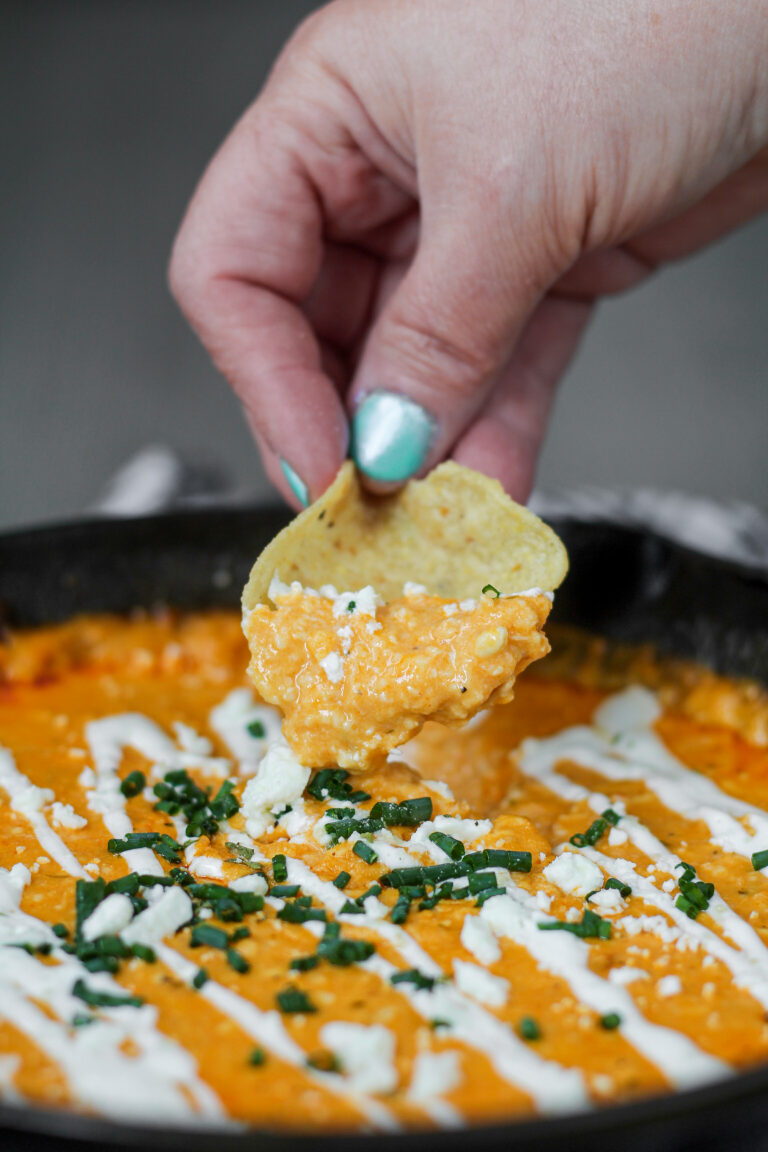 Cottage Cheese Buffalo Chicken Dip