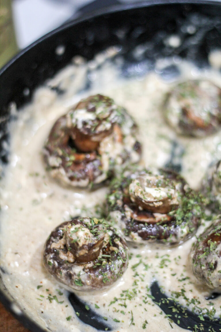 Creamy Garlic Mushrooms
