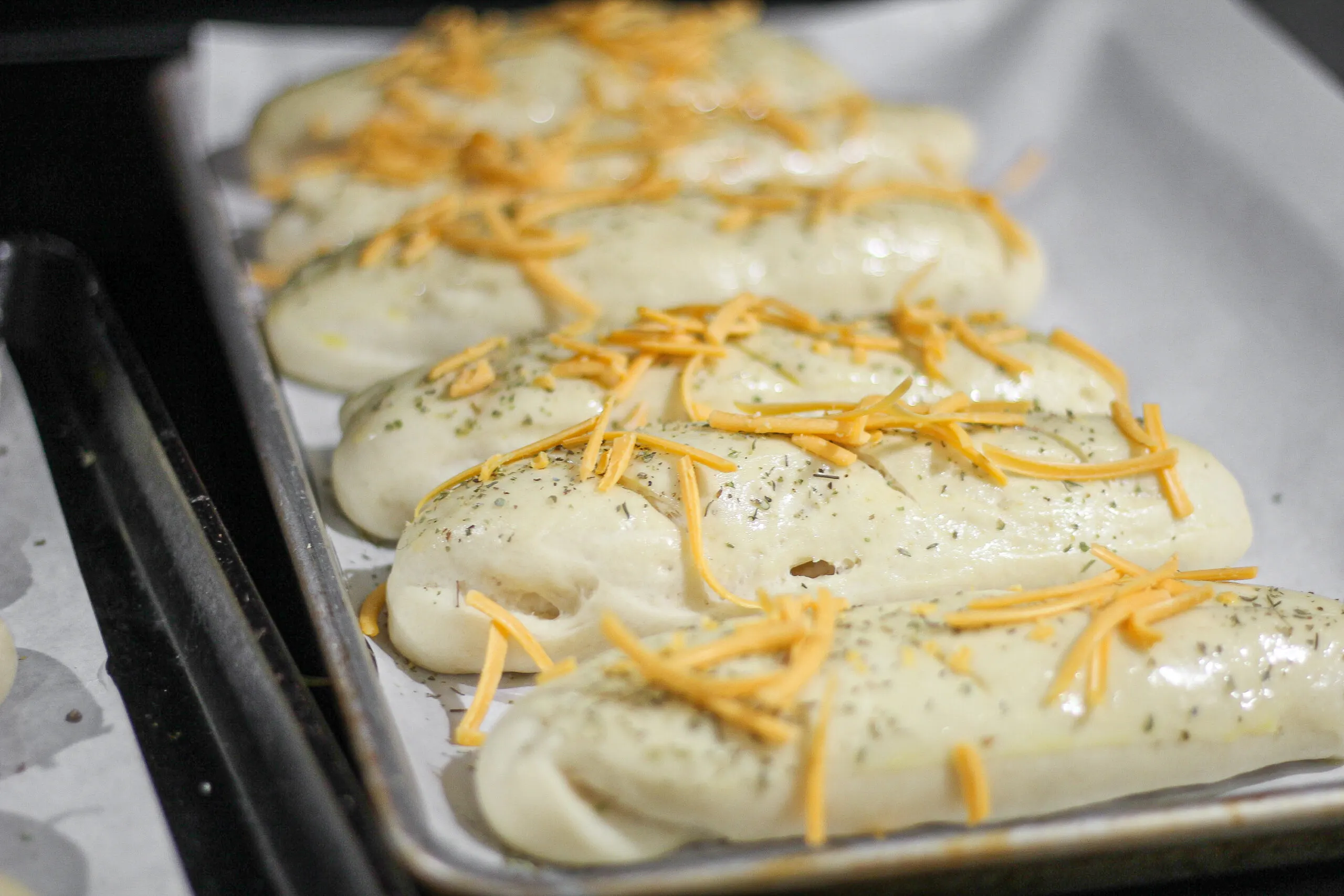 Copycat Subway Italian Herbs and Cheese Bread - Jen Around the World