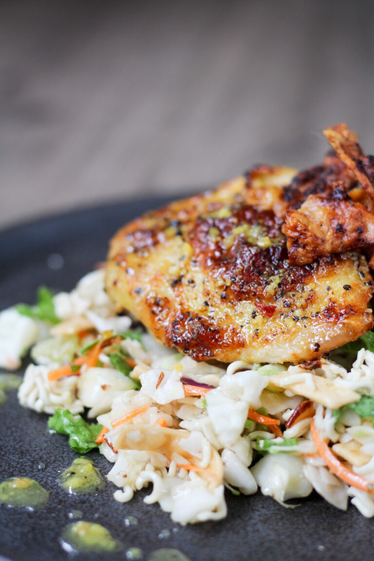 Crispy Air Fryer Lemon Chicken Thighs