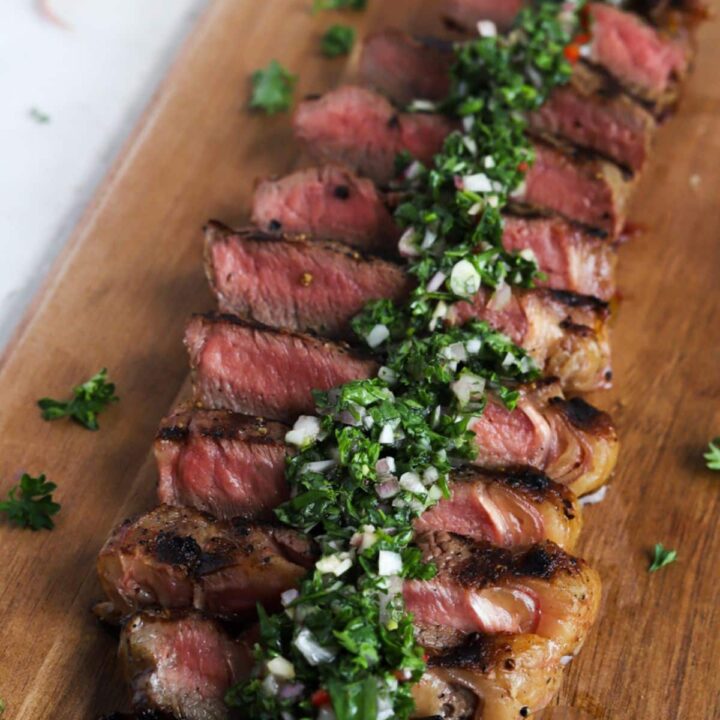 Image for Grilled Steak with Chimichurri Sauce - mother griller