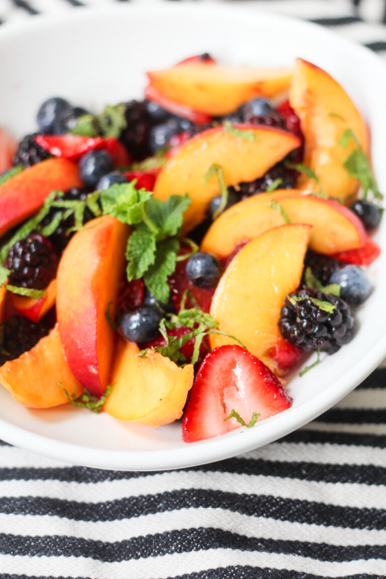 Peach Berry Fruit Salad