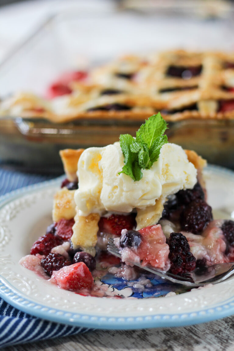 Triple Berry Cobbler
