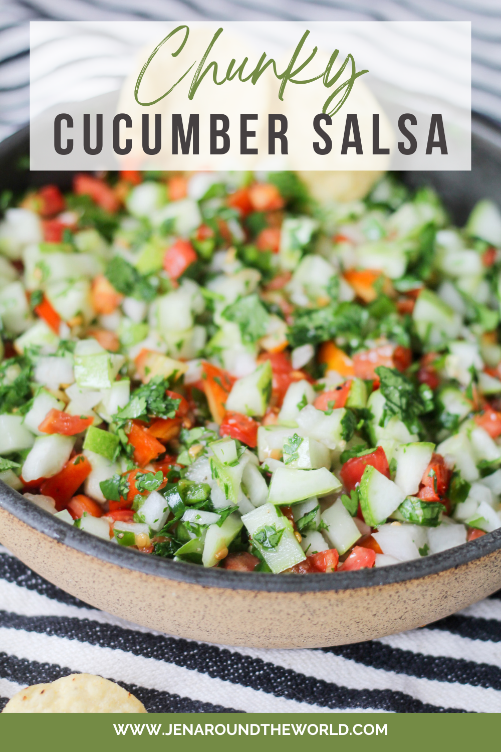 chunky cucumber salsa