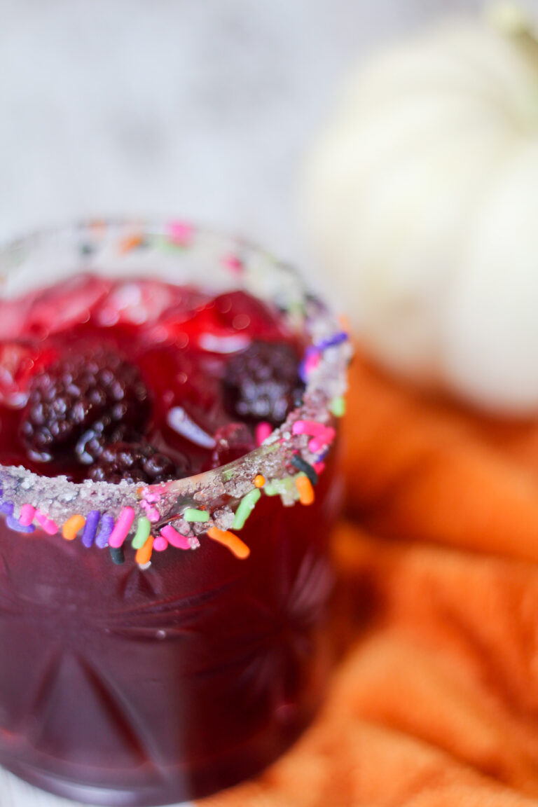Halloween Blackberry Margarita Mocktail