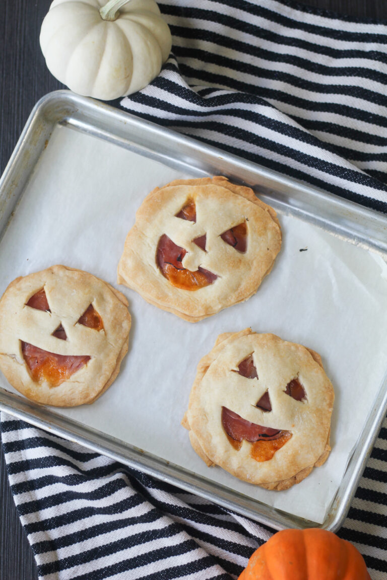 Jack o Lantern Ham and Cheese Hand Pies