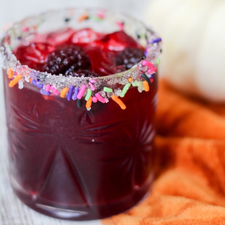 Halloween Blackberry Margarita Mocktail