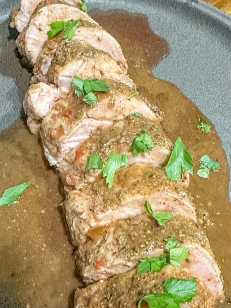 Healthy Crockpot Pork Tenderloin