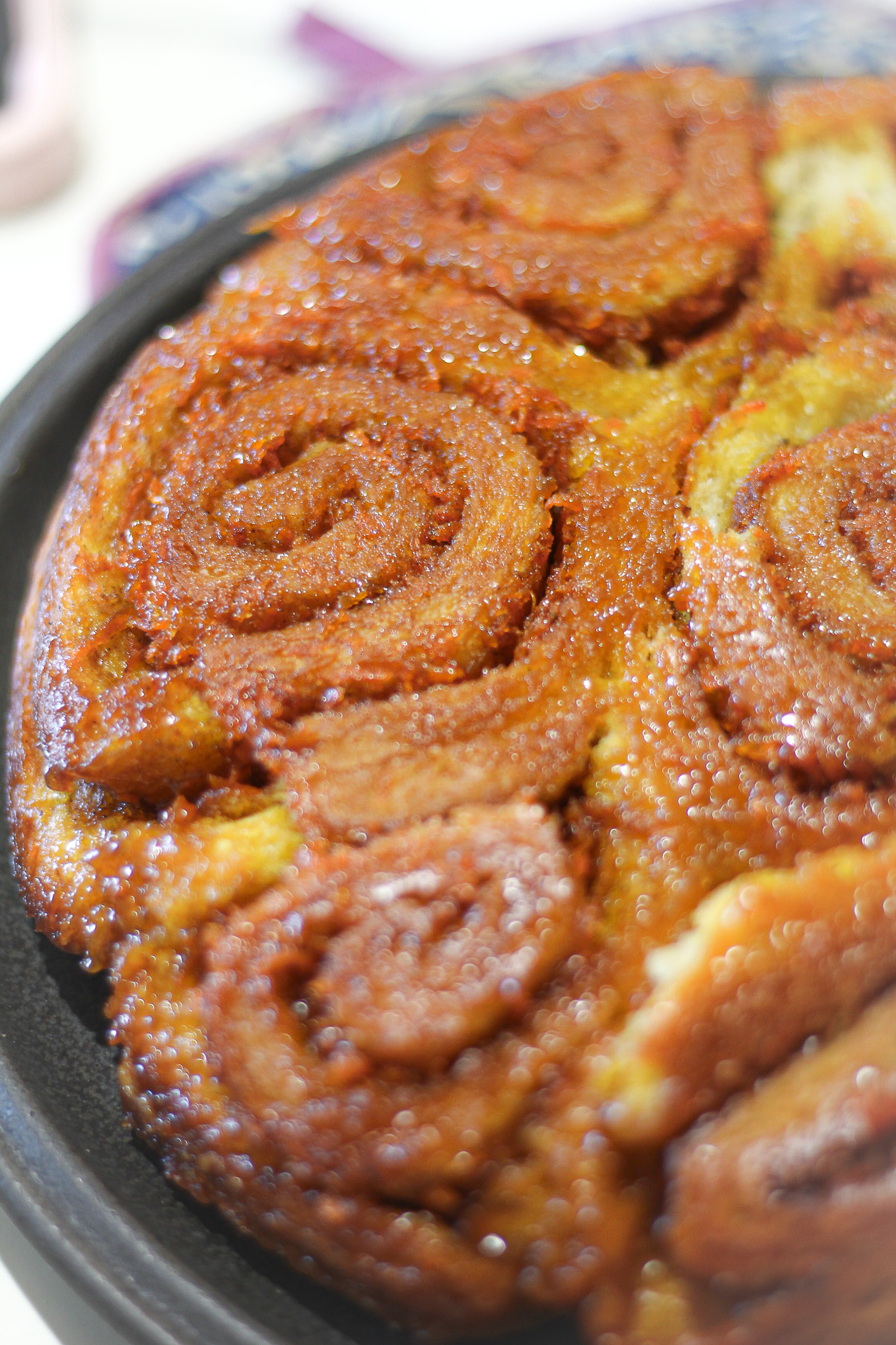 Sourdough Discard Carrot Cake Sweet Rolls