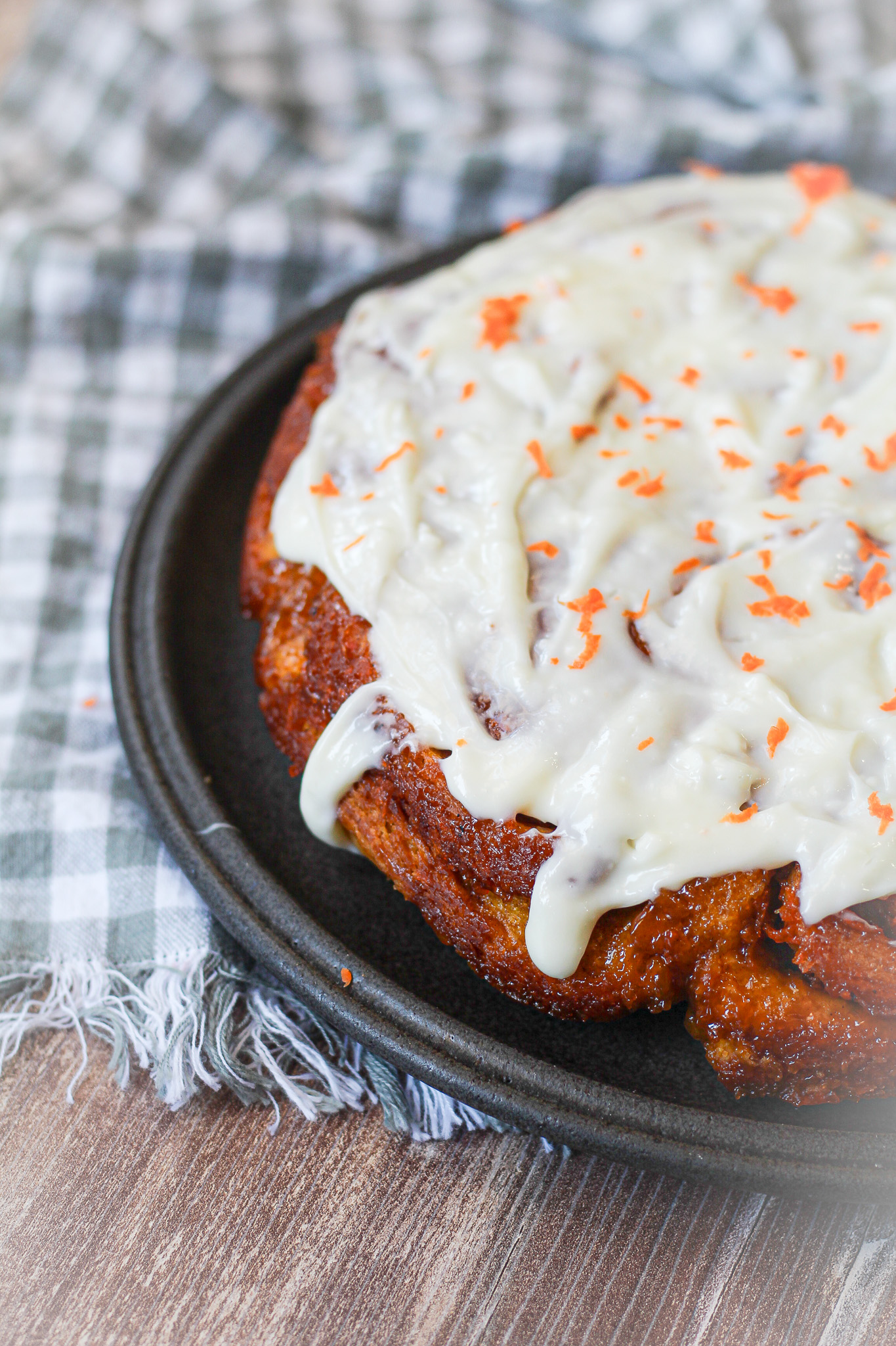 Sourdough Discard Carrot Cake Sweet Rolls