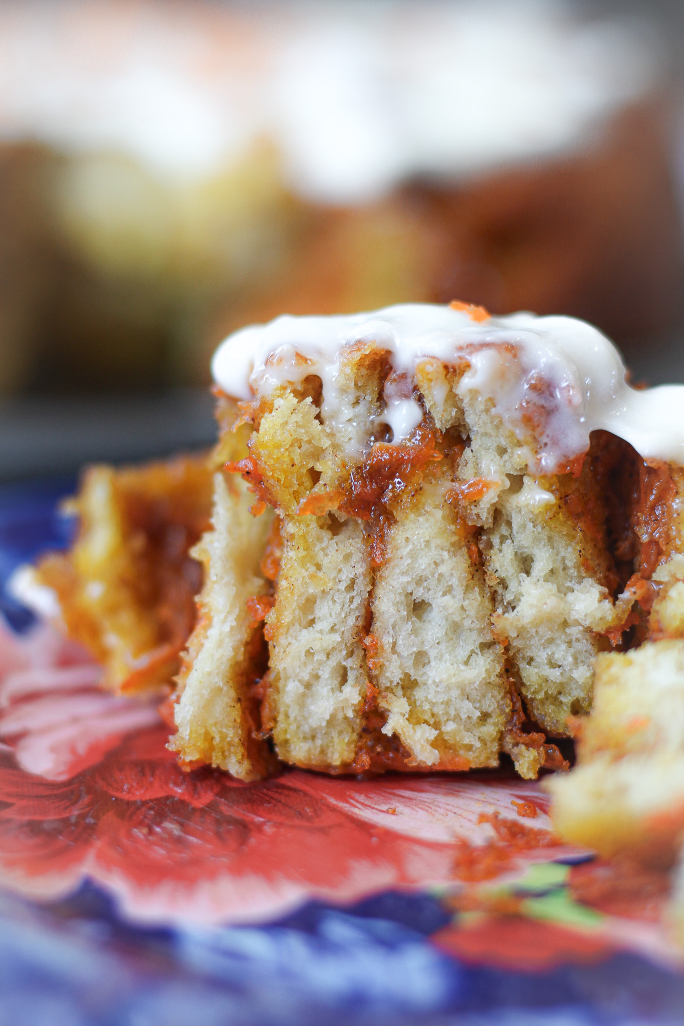 Sourdough Discard Carrot Cake Sweet Rolls