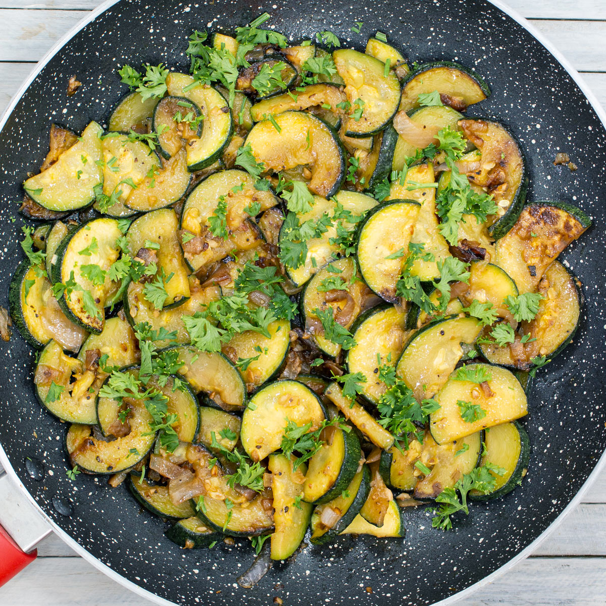 Image for Garlic Onion Sauteed Zucchini Recipe