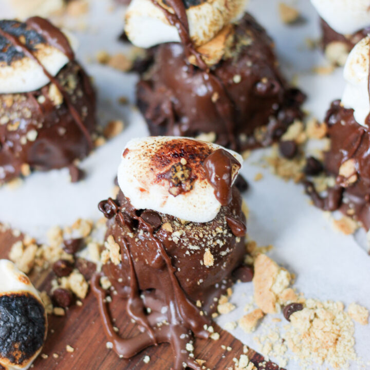 Campfire S'mores Cake Balls