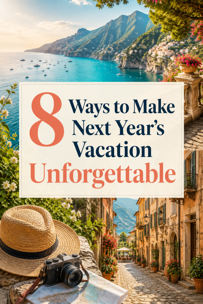 8 Ways to Make Next Year’s Vacation Unforgettable
