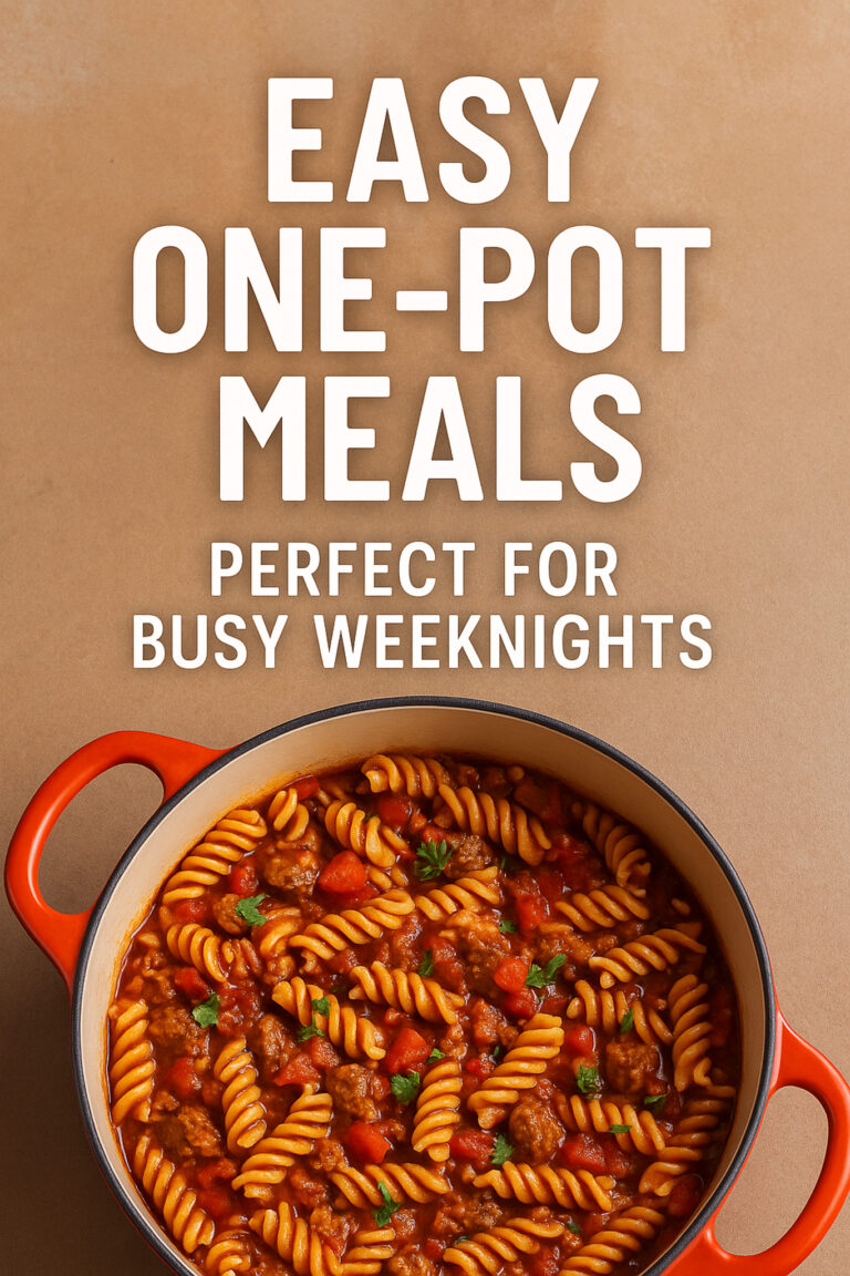 Easy One-Pot Meals Perfect for Busy Weeknights