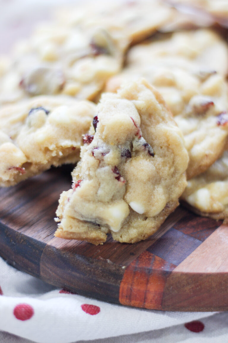 Cranberry White Chocolate Chip Cookies - My Number One Favorite Cookie