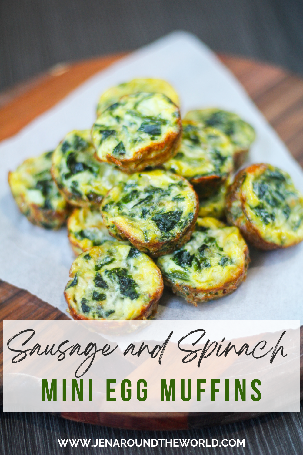 Mini Sausage, Spinach, and Egg Muffins
