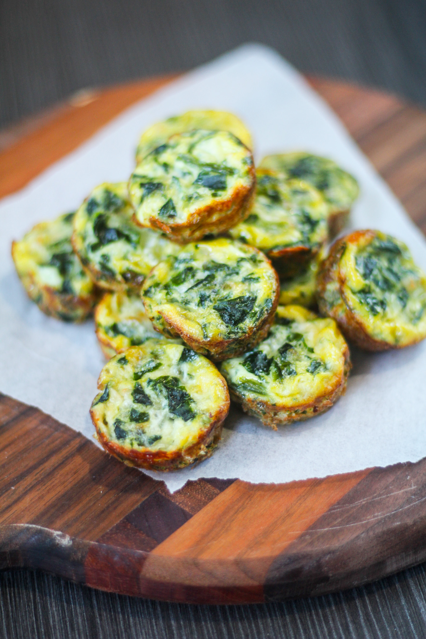 Mini Sausage, Spinach, and Egg Muffins
