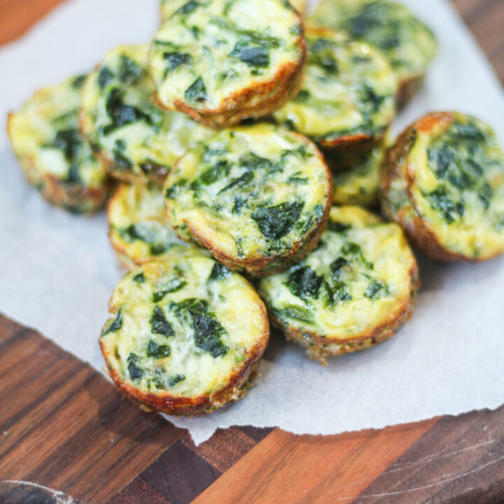 Mini Sausage, Spinach, and Egg Muffins