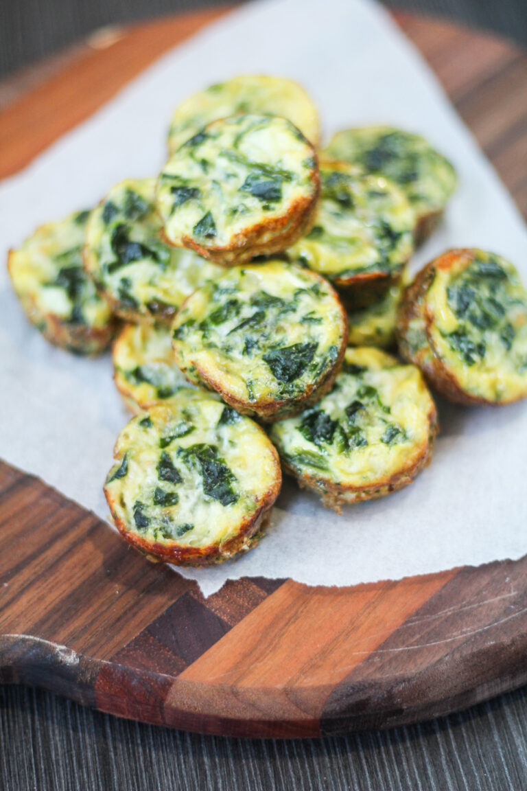 Mini Sausage, Spinach, and Egg Muffins