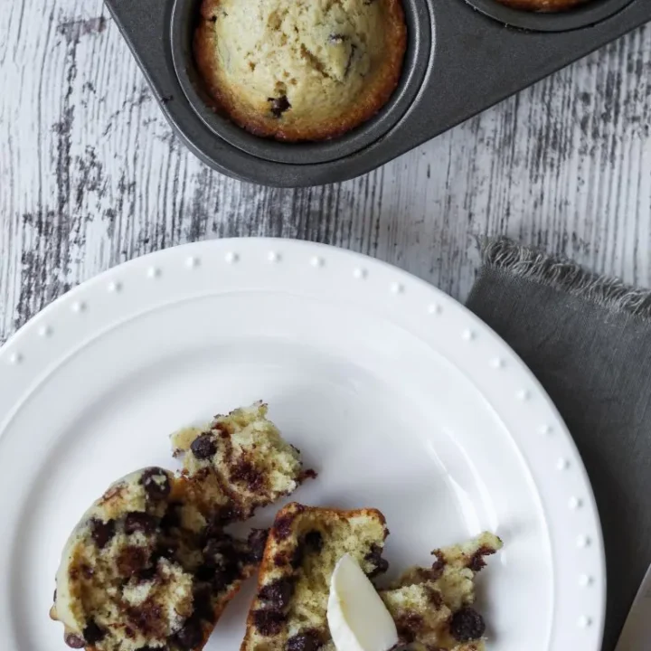 Sourdough Discard Chocolate Chip Muffins