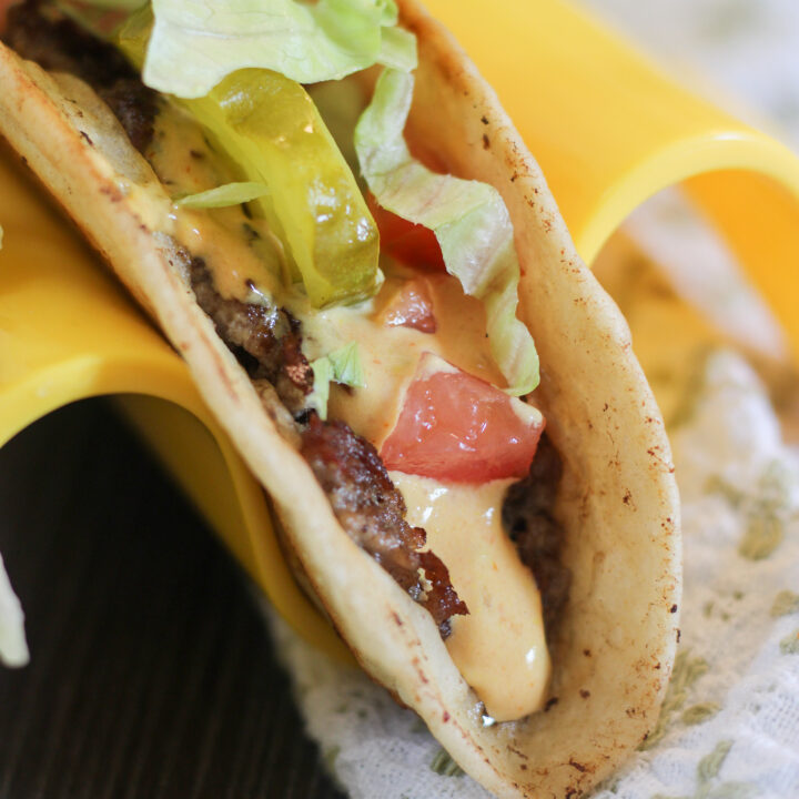 Blackstone Smashburger Big Mac Tacos