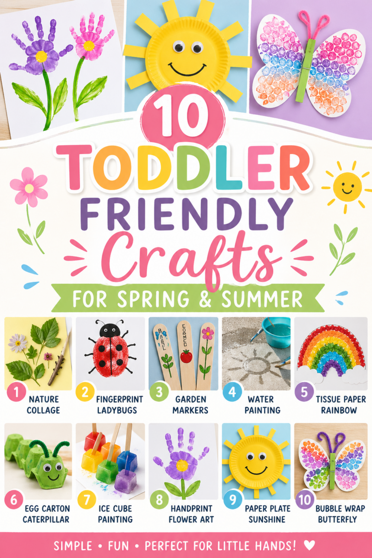 10 Toddler-Friendly Crafts for Spring and Summer
