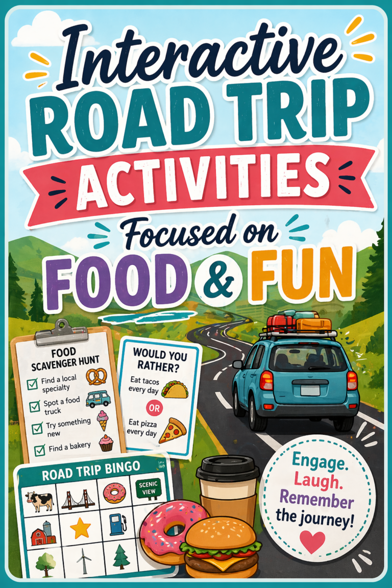 Interactive Road Trip Activities Focused on Food and Fun