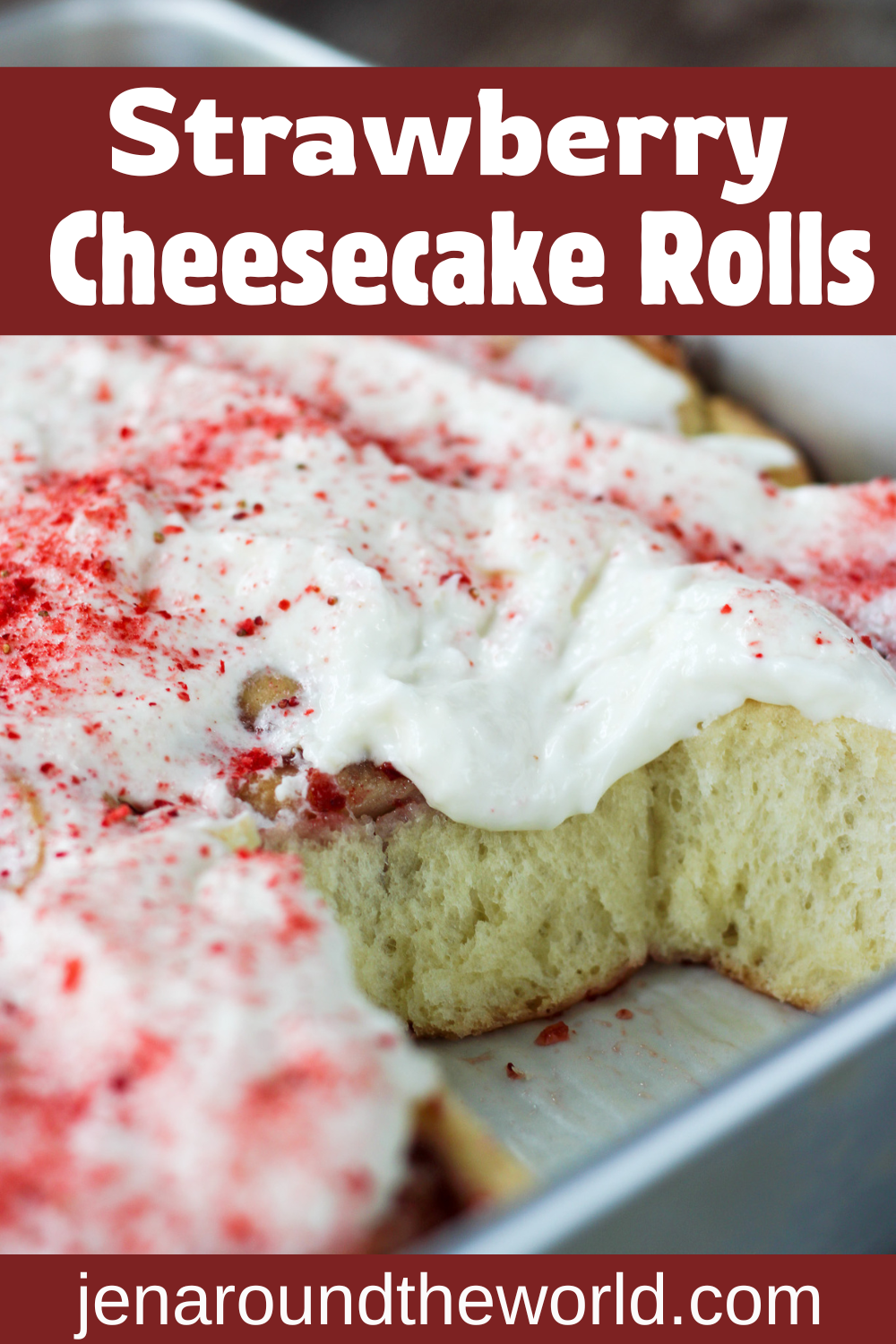 strawberry cheesecake rolls
