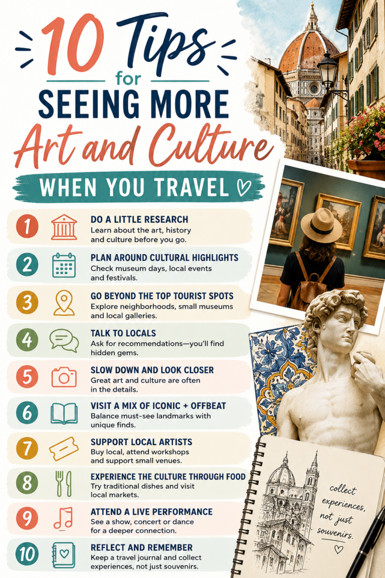 10 Tips for Seeing More Art and Culture When You Travel