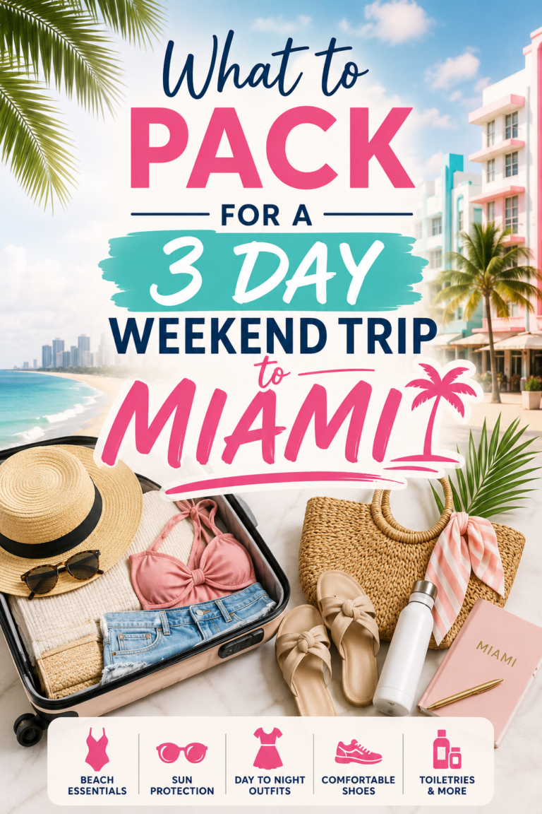 What to Pack for a 3 Day Weekend Trip to Miami