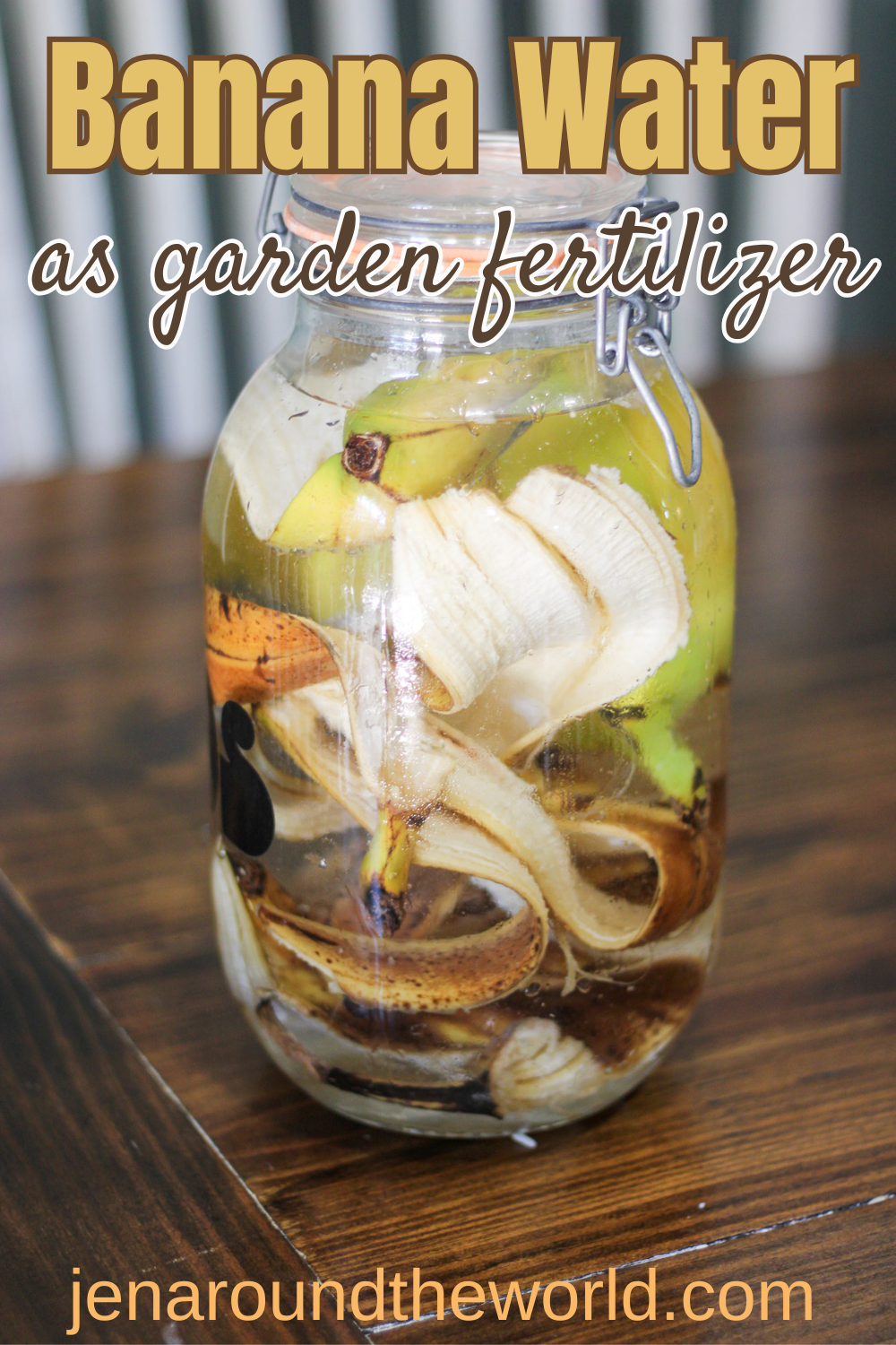 banana water as garden fertilizer