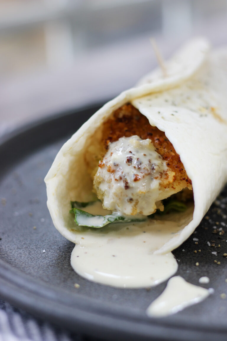 Homemade Chicken Caesar Salad Wrap