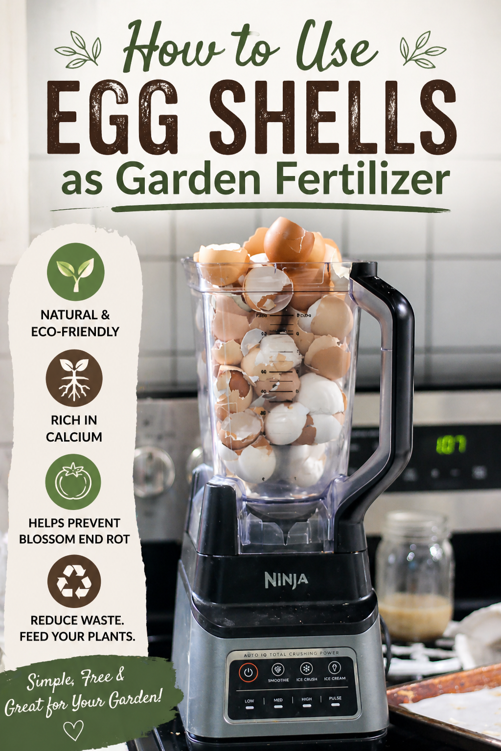 how to use eggshells as garden fertilizer