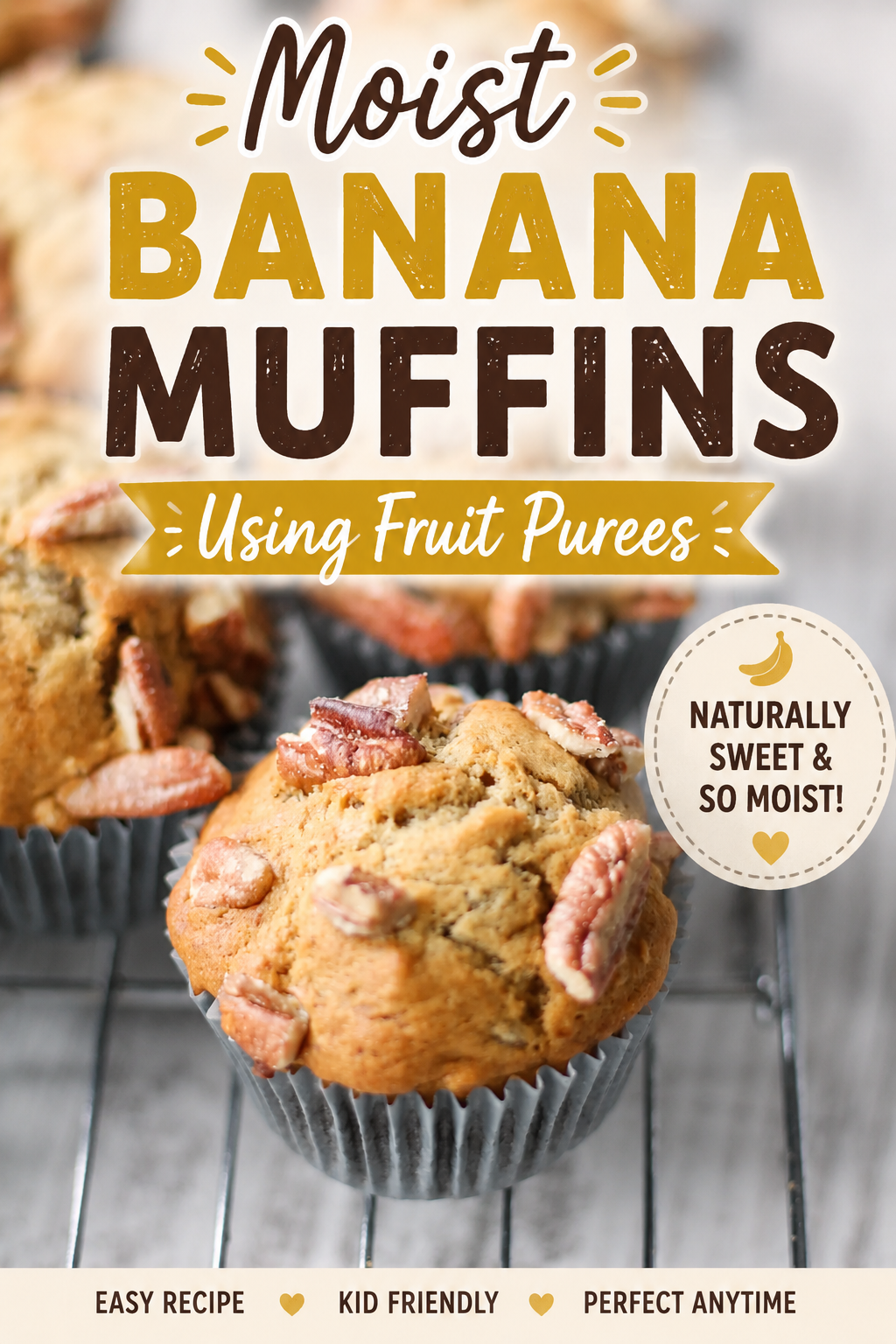 moist banana muffins
